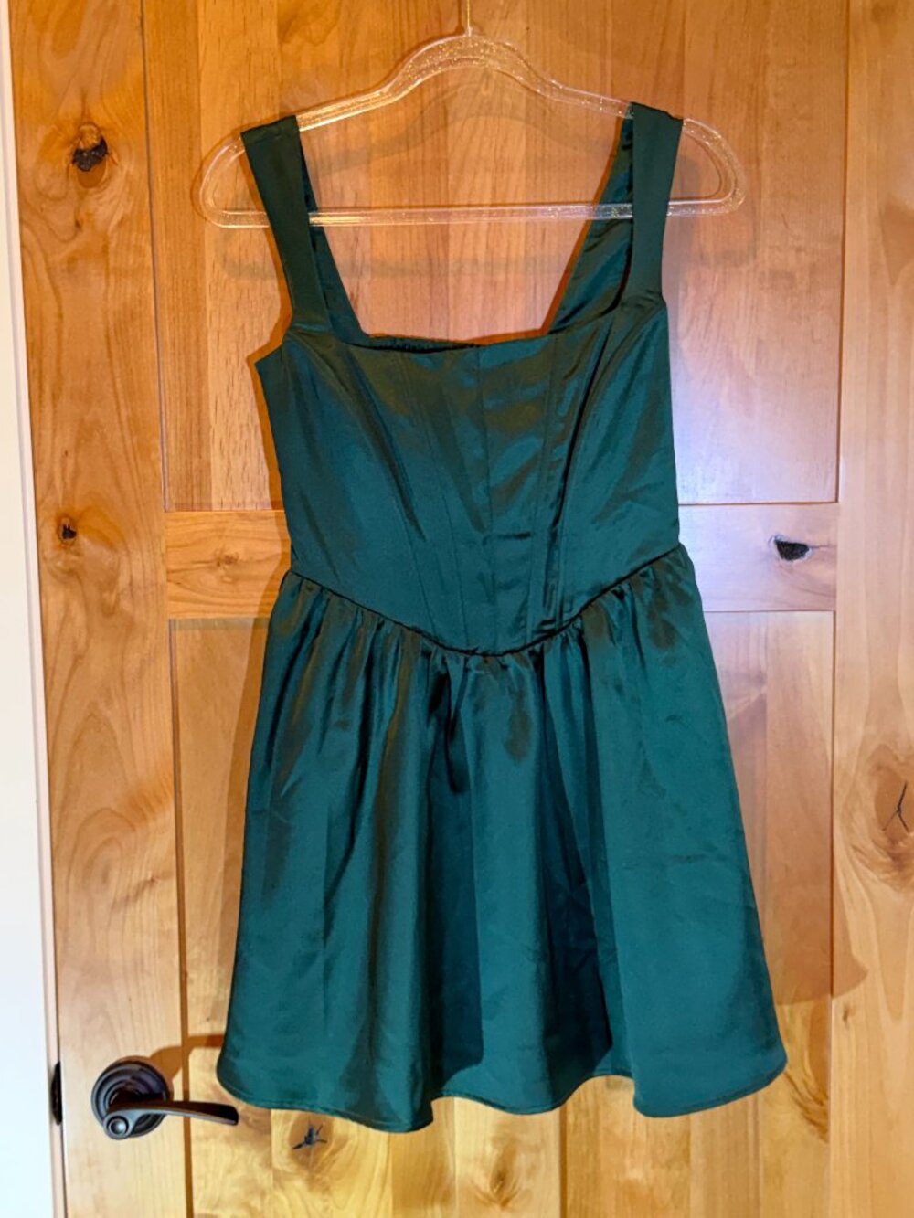 Wild Fable Green Satin Mini Dress Size S